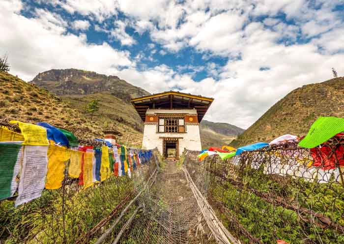 Paro Tachog Lhakhang Iron Bridge Paro Tachog Lhakhang Iron Bridge
